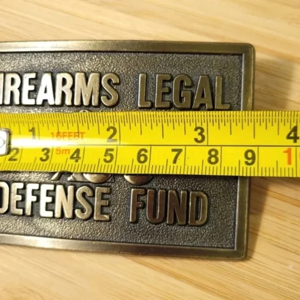 Firearms Legal Defense Fund Brass Belt Buckle